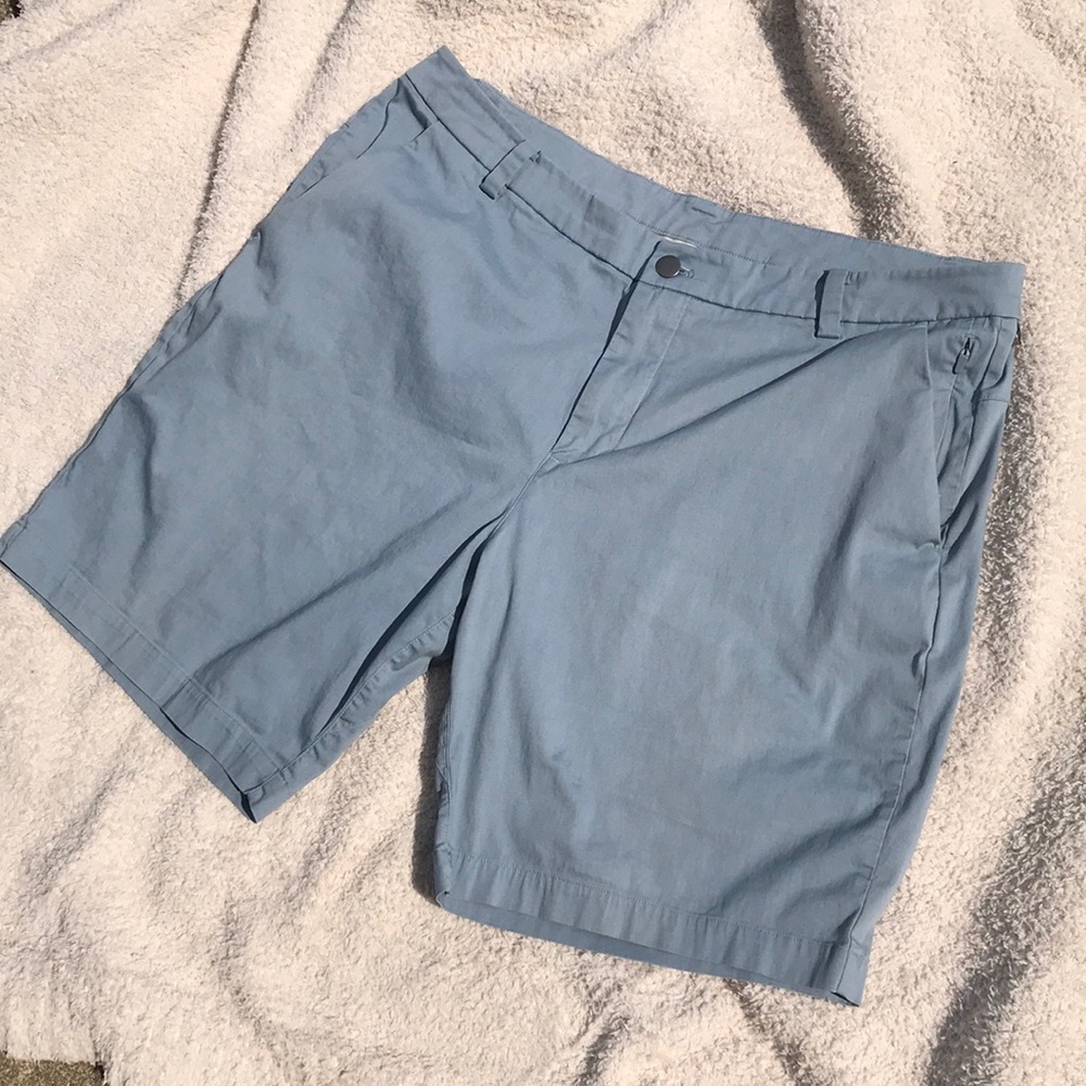 Lululemon Commission Mystic Green Chino Slim Short 9” size 36
